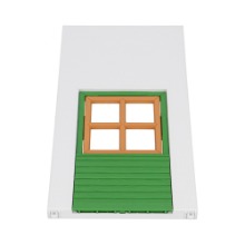 [A/S용 부품] #BR46204# B월드 건물 창문 달린 벽면